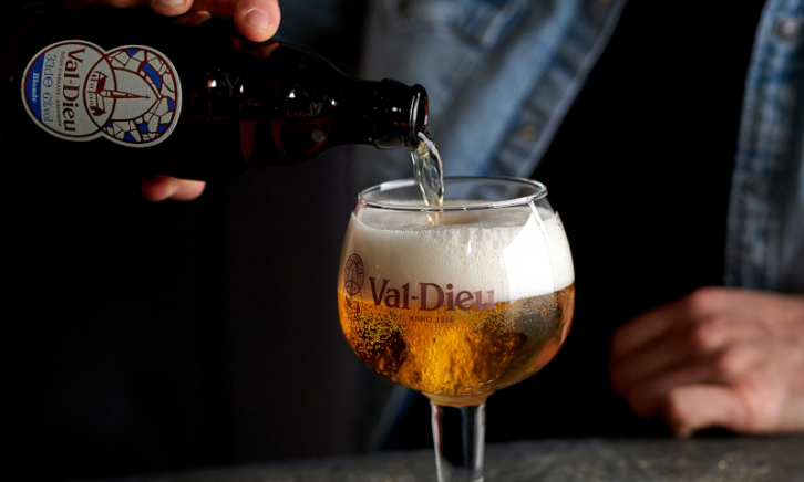 Brouwerij Val Dieu bierglas blond